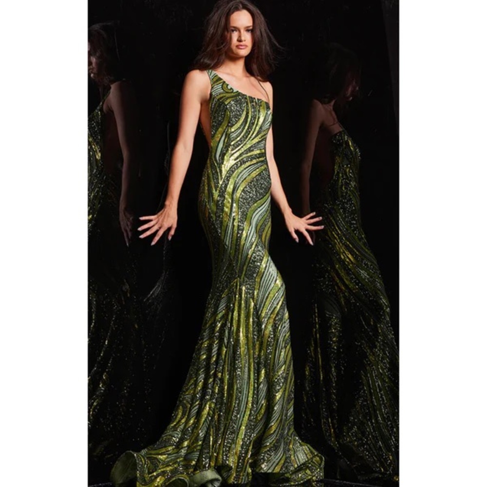 Jovani 24031 Lime Prom Dress